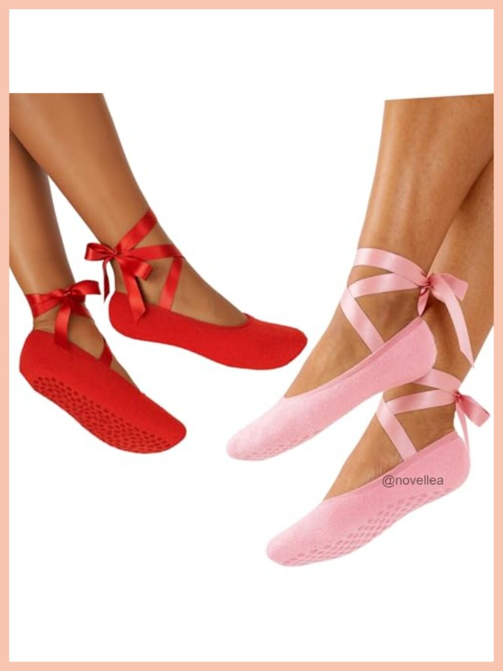 Fuzzy Lingerie Socks with Satin Ribbon Ballet No-Show Cozy Gift